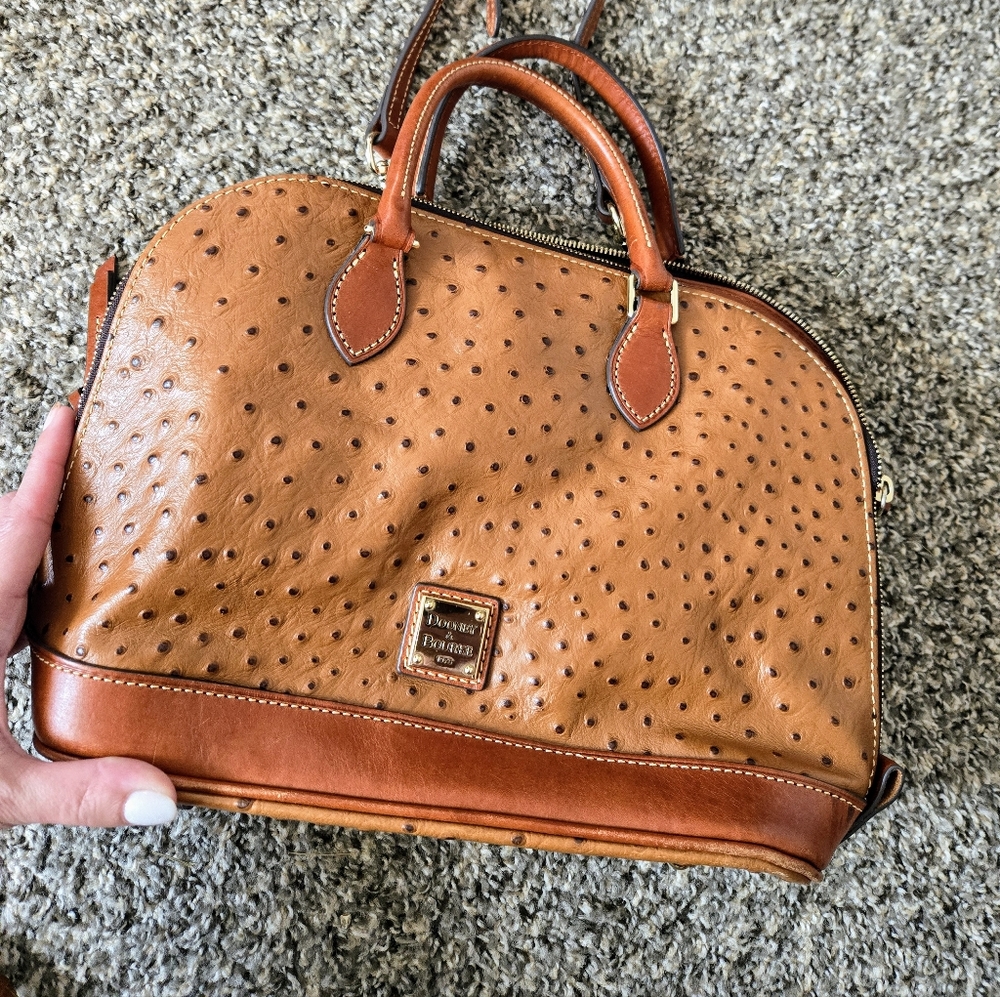 Dooney & Bourke Ostrich Domed Satchel